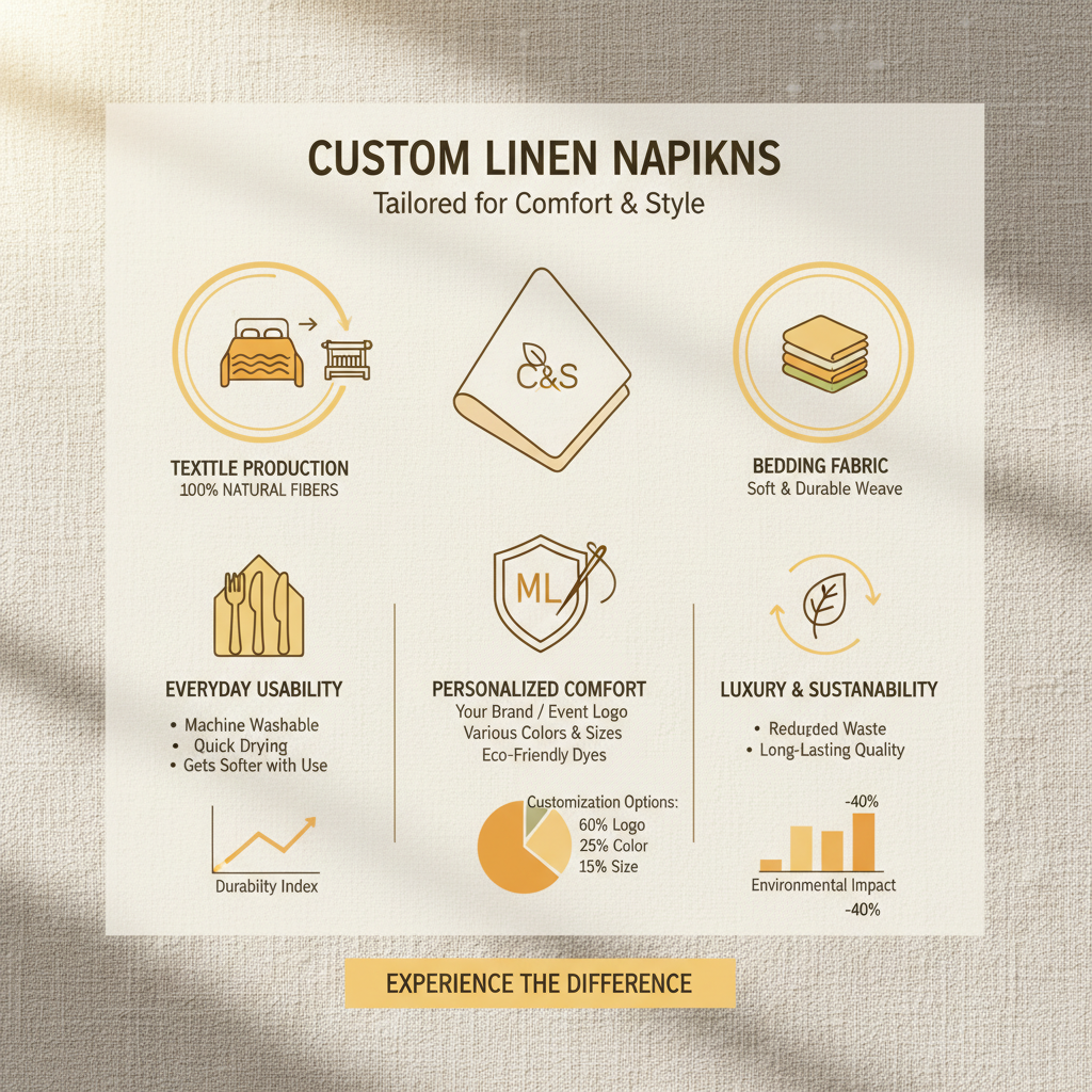 Elevate Your Brand with Custom Linen Napkins with Logo for Events