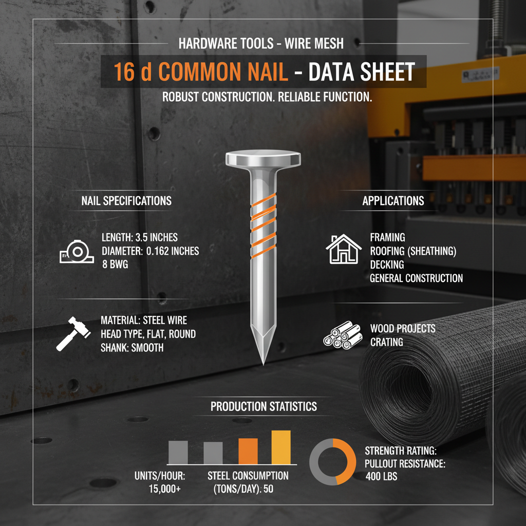 Comprehensive Guide to 16d Common Nails for Construction and Woodworking