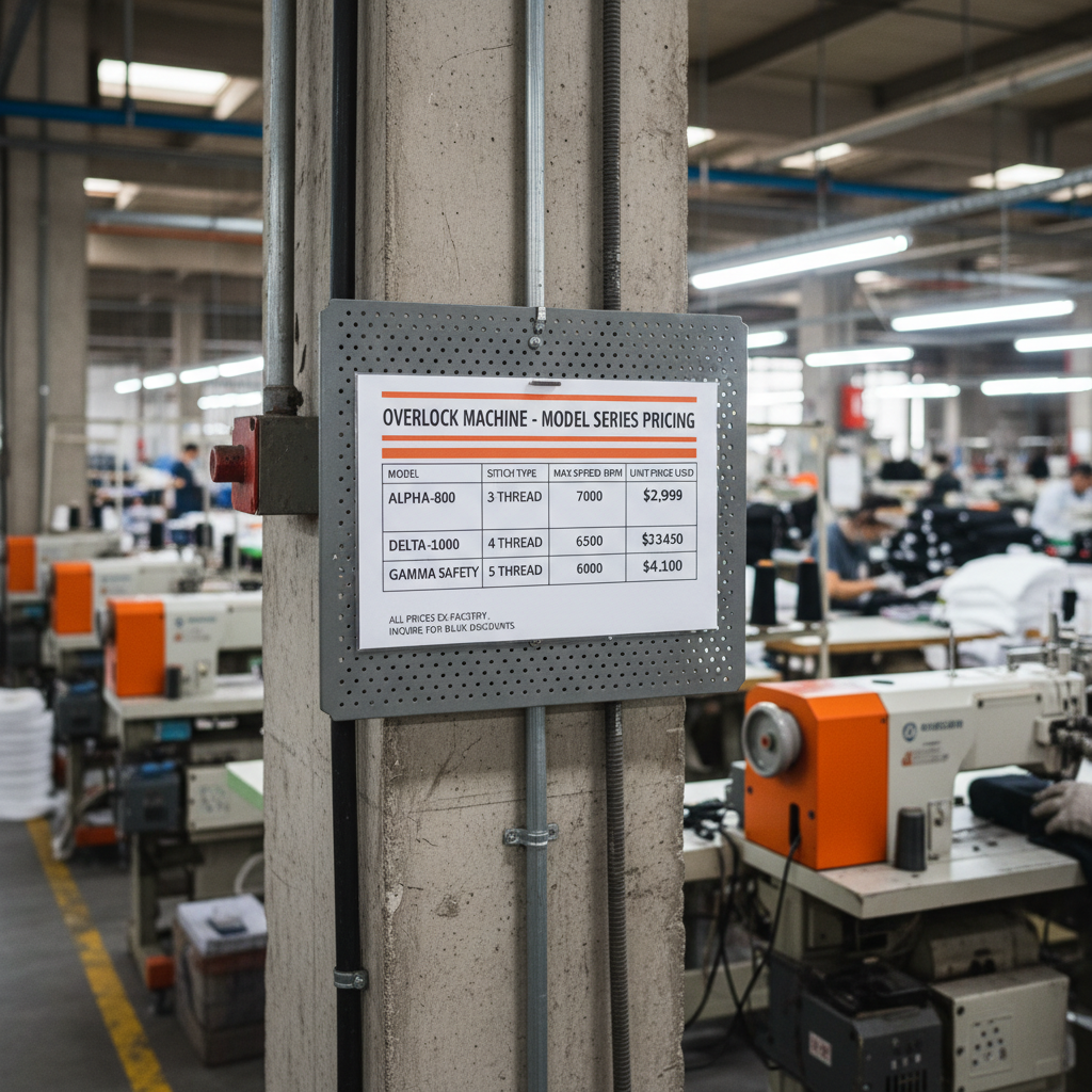 Comprehensive Overlock Machine Price List For All Your Sewing Needs