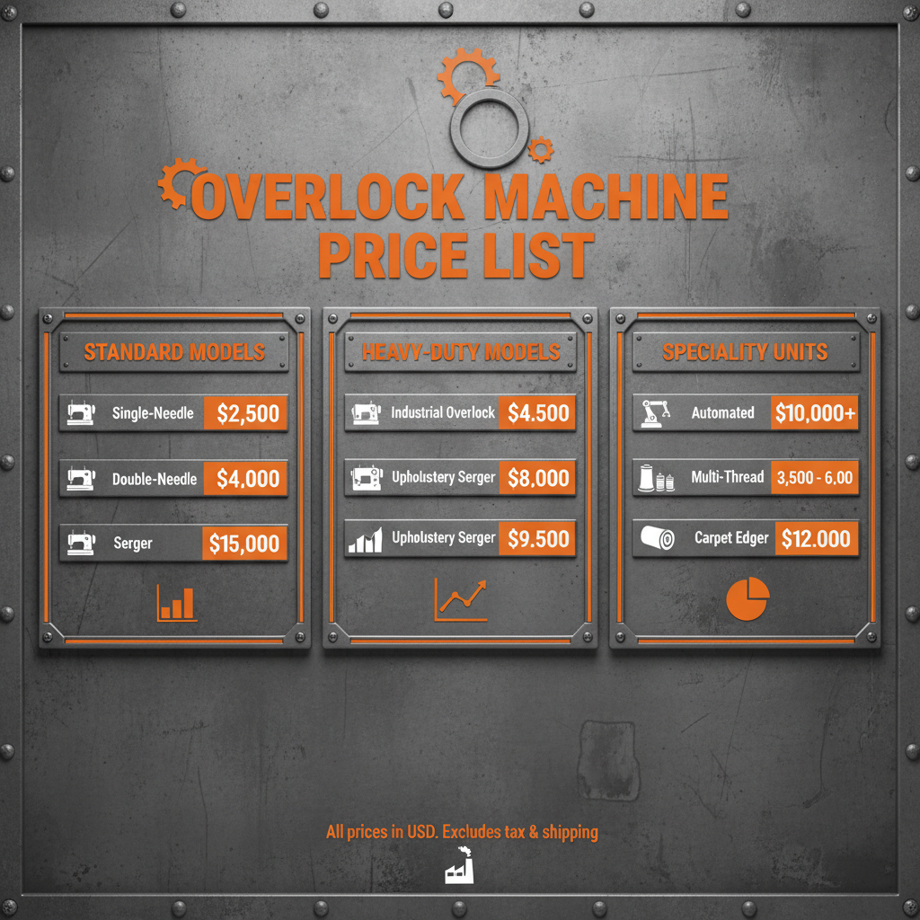 Comprehensive Overlock Machine Price List For All Your Sewing Needs