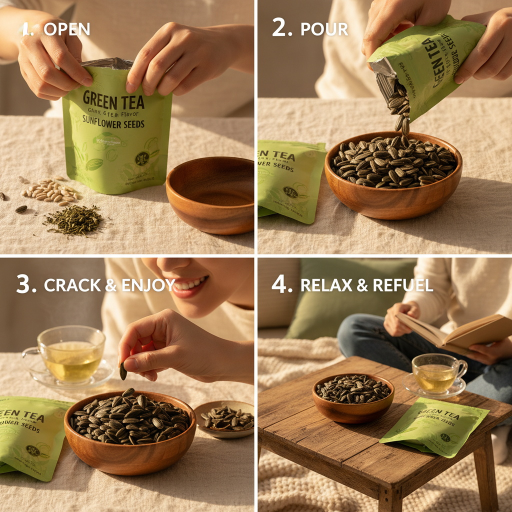 Discover the Delightful Flavor of China Green Tea Flavor Sunflower Seeds