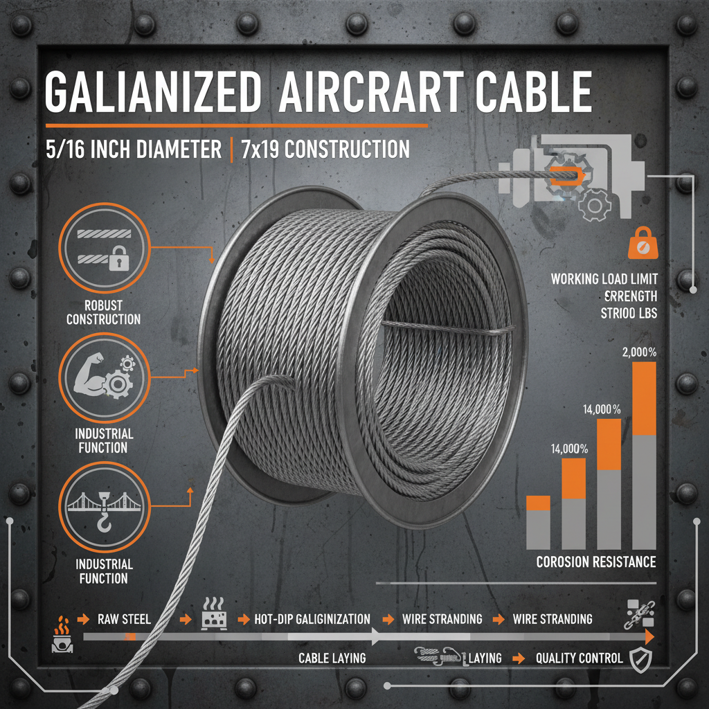 Comprehensive Guide to 5 16 7x19 Galvanized Aircraft Cable for Robust Applications