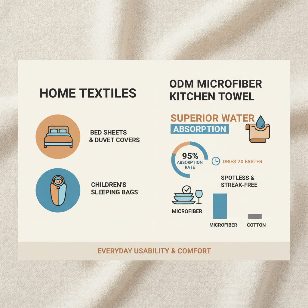 ODM Microfiber Kitchen Towel with Good Water Absorption for Professional Use