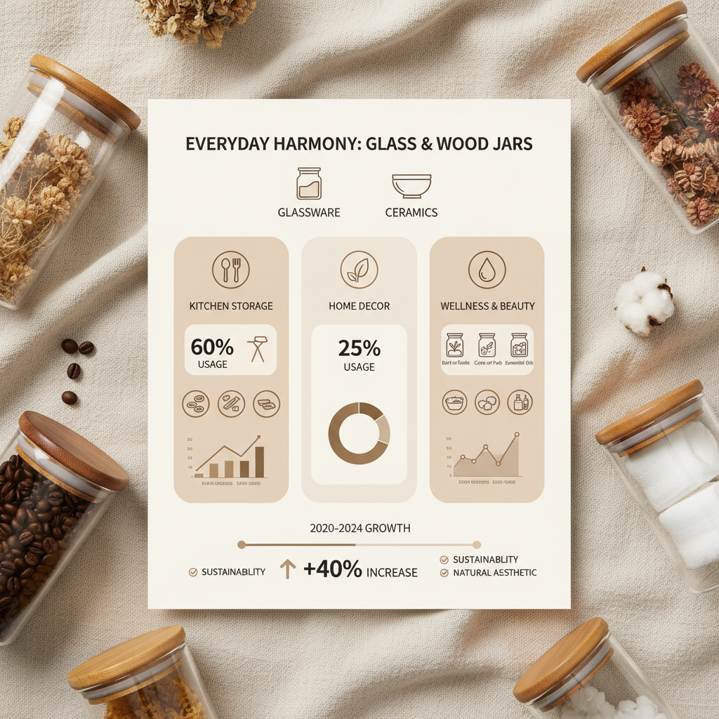 Discover the Elegance and Functionality of Glass Wood Jars for Storage