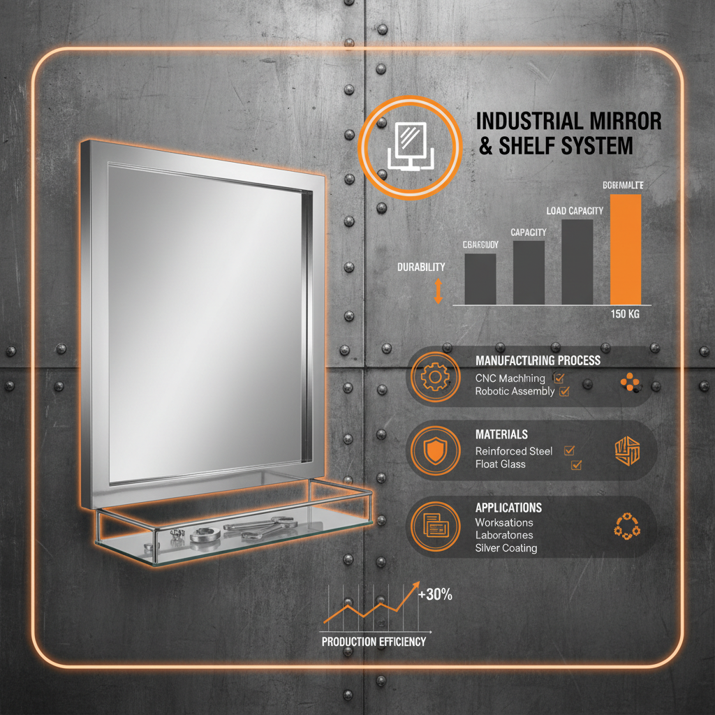 Enhance Your Home Decor with a Stylish Mirror with Shelf Silver