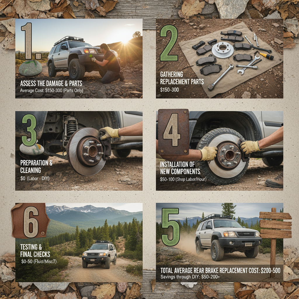 average price for rear brake replacement