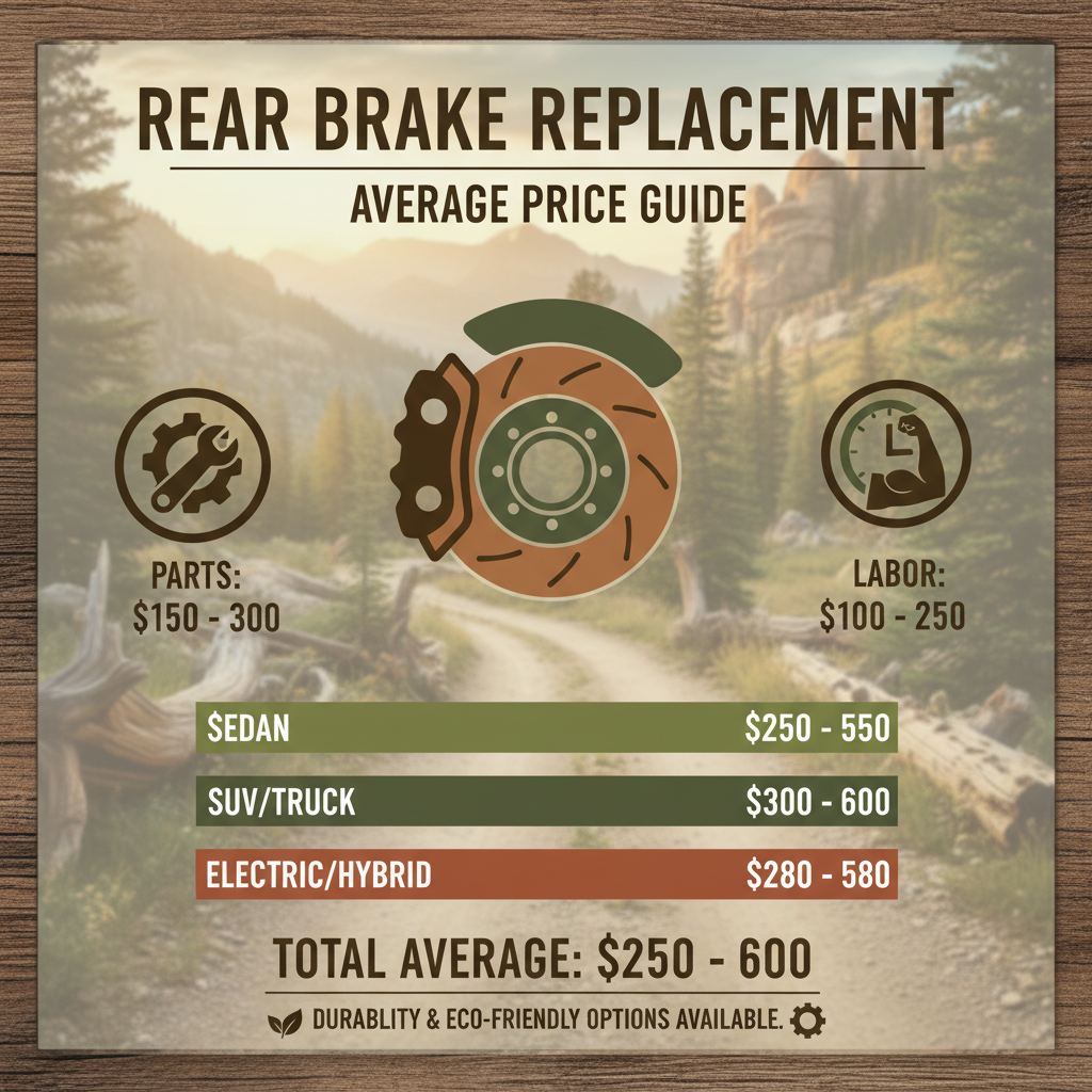 average price for rear brake replacement