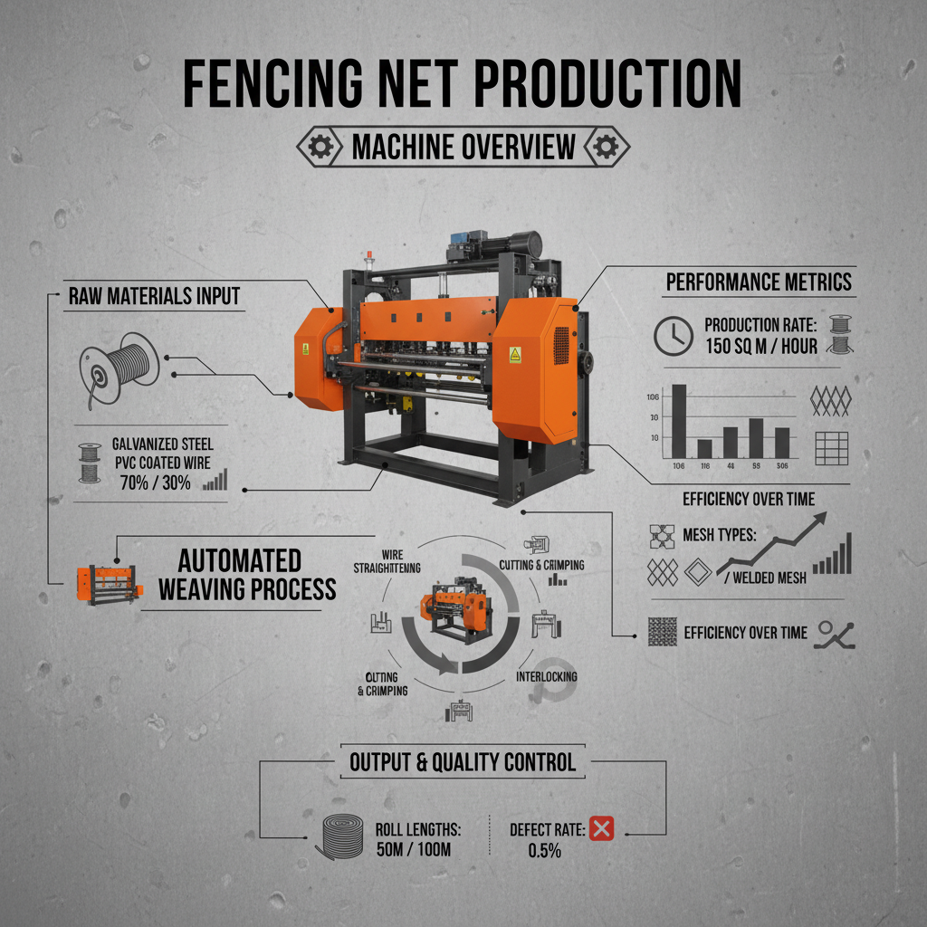 fencing net making machine