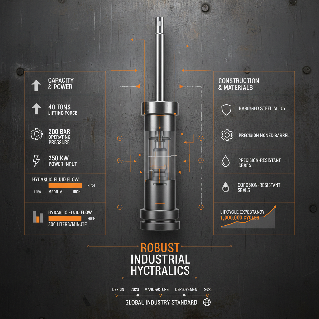 40 ton hydraulic cylinder