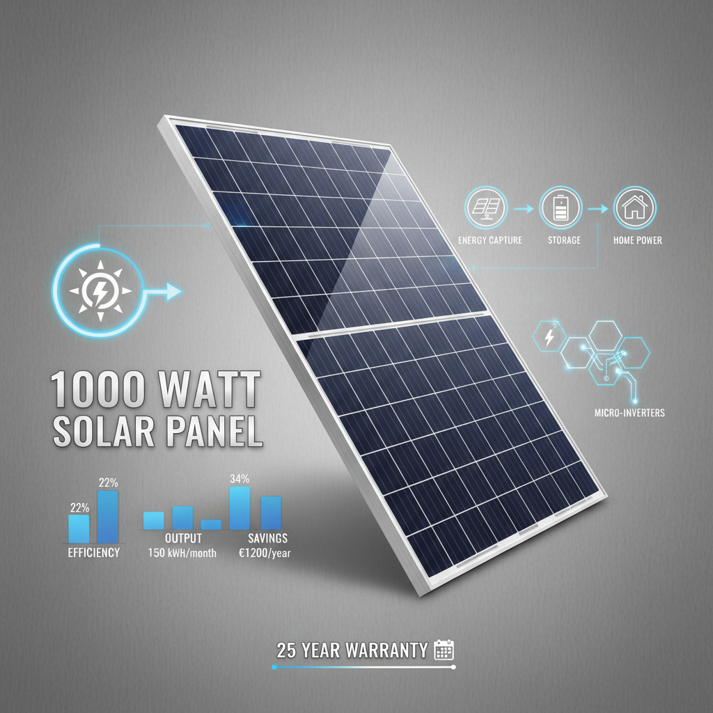 1000 watt solar panel