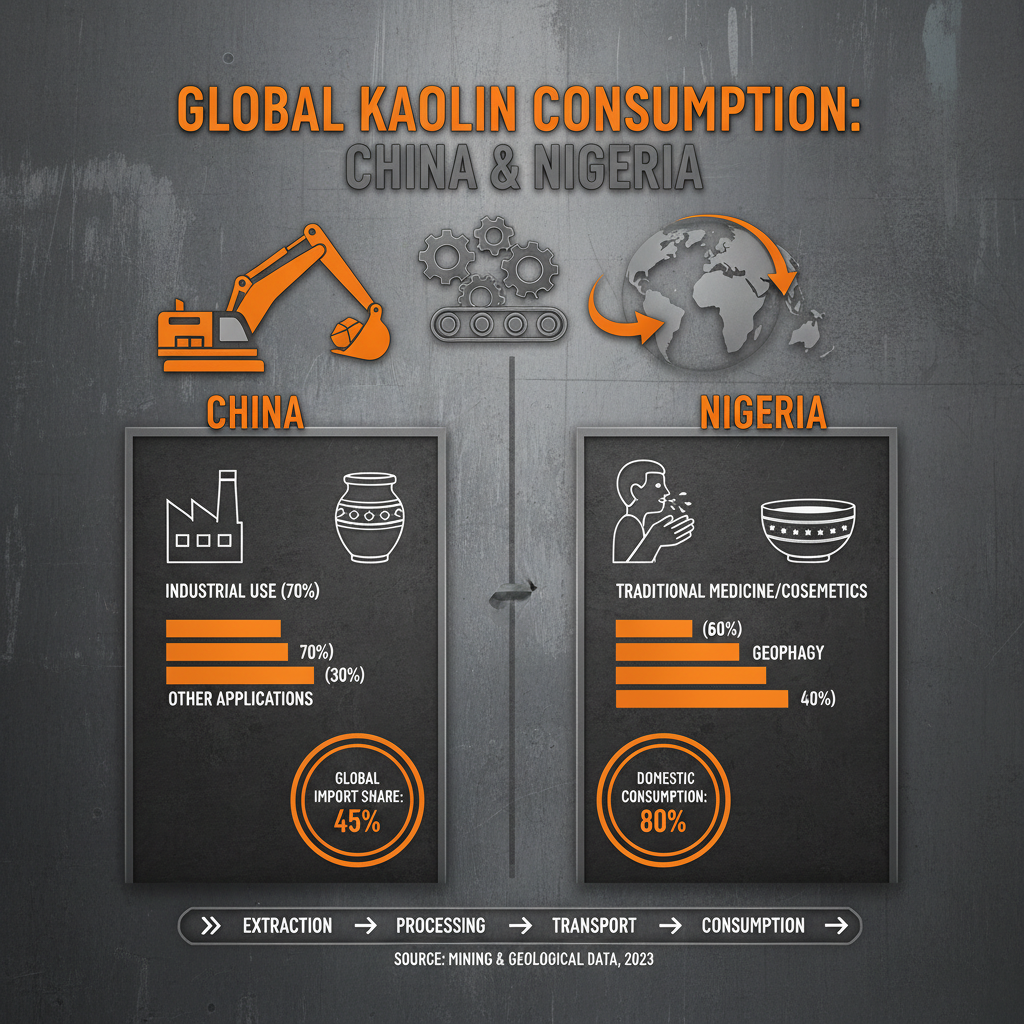 China nigerian Kaolin Eat