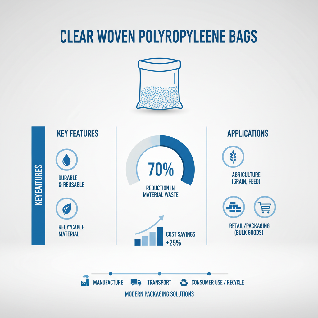 clear woven polypropylene bags