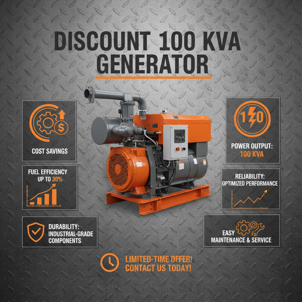 Discount 100 kva generator