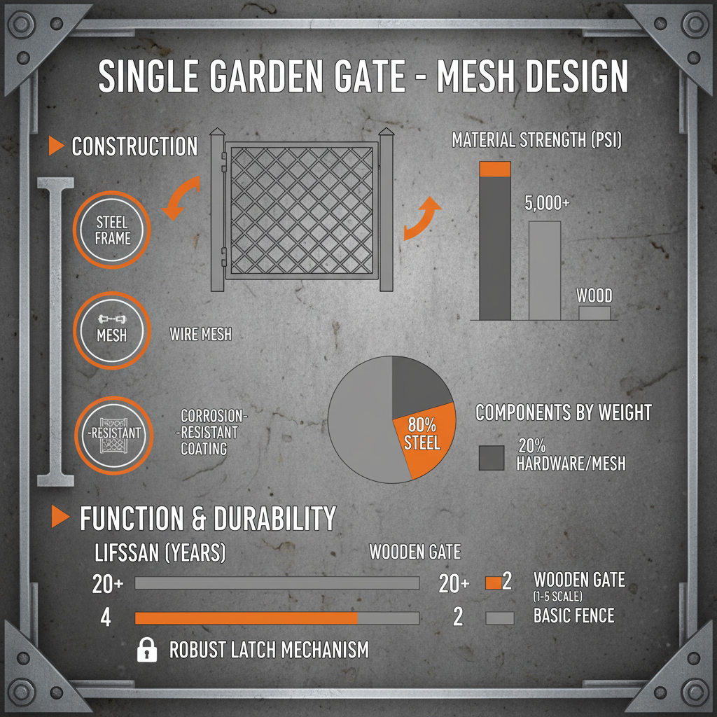 Single Garden Gate