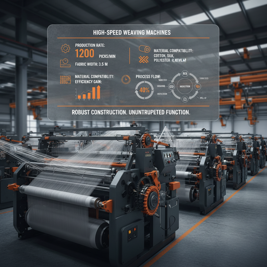 Revolutionizing Textile Production with Advanced High Speed Weaving Machines