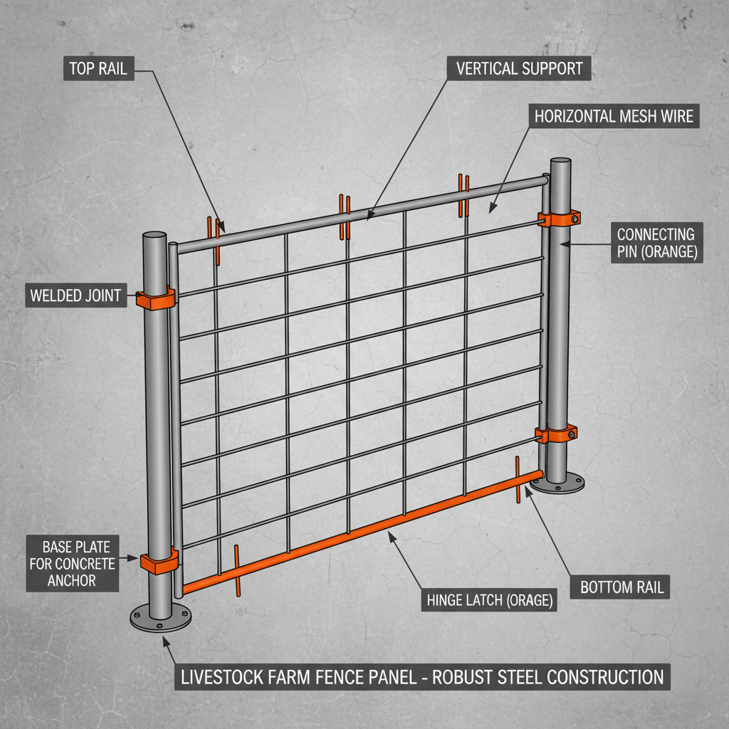 Durable Metal Livestock Farm Fence Panel Solutions for Secure Animal Containment