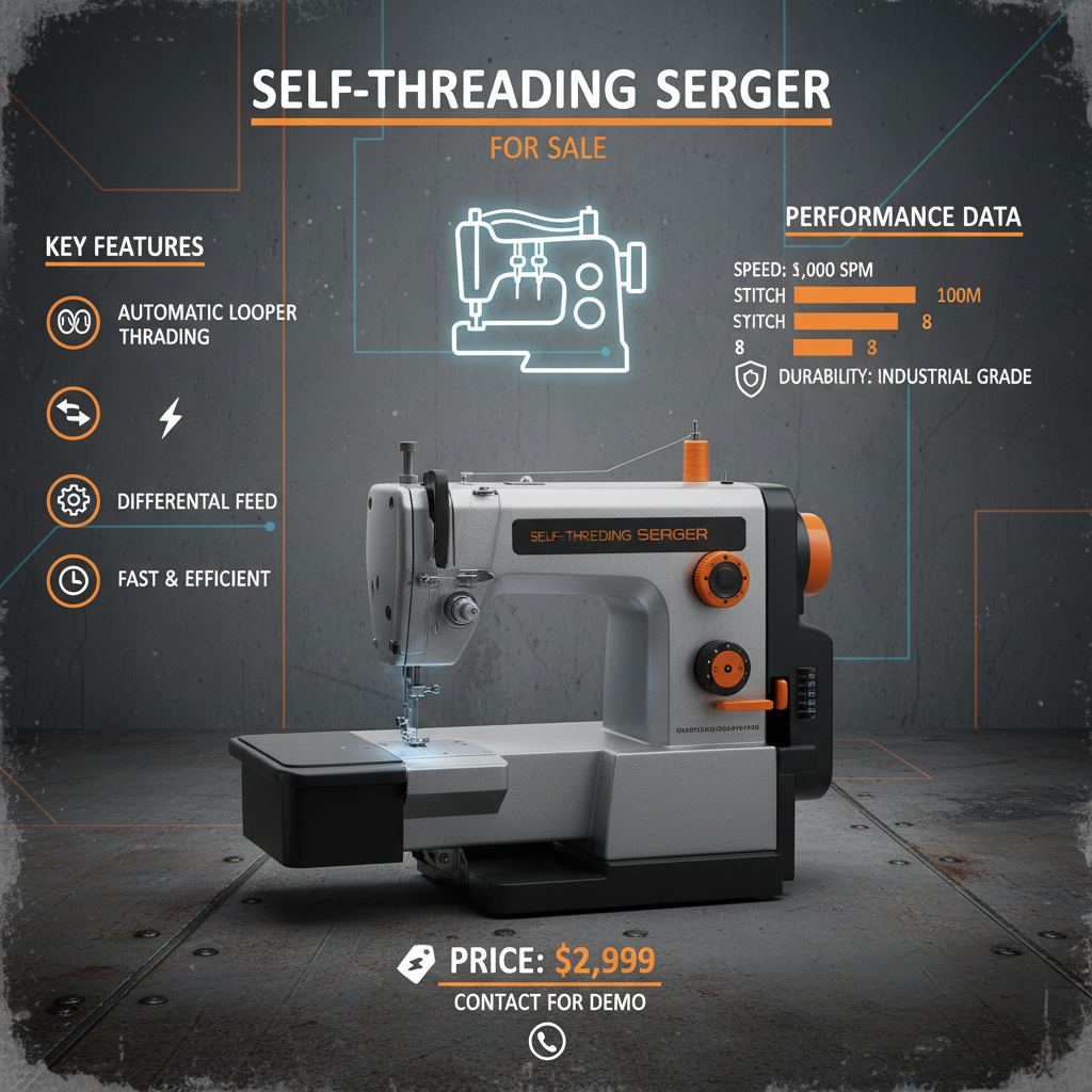 Find the Best Self Threading Serger For Sale and Simplify Sewing