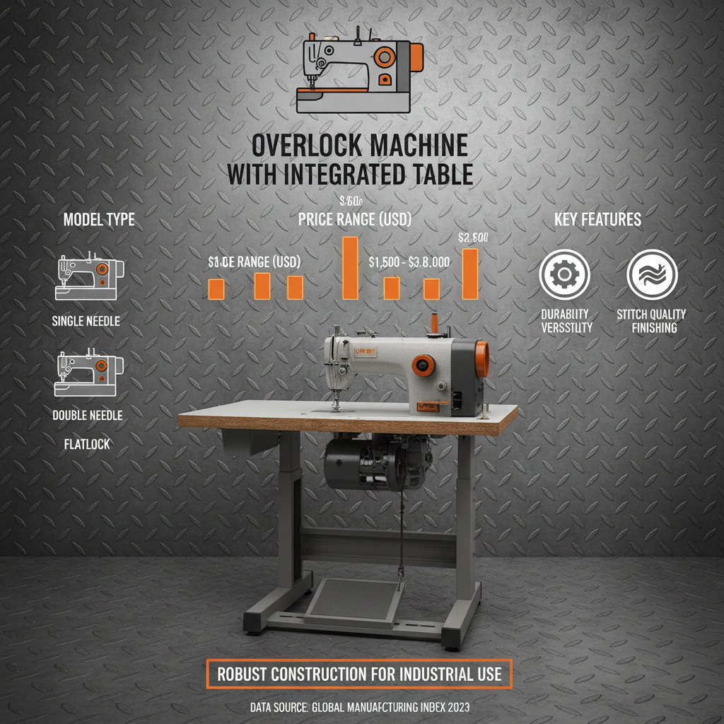 Comprehensive Guide to Overlock Machine with Table Price and Options