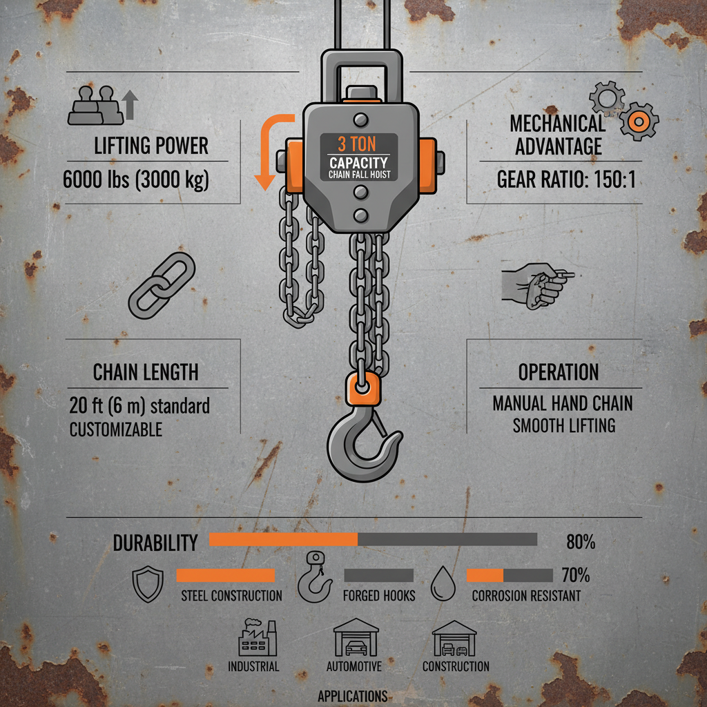 Comprehensive Guide to 3 Ton Chain Fall Hoist for Industrial Lifting Applications