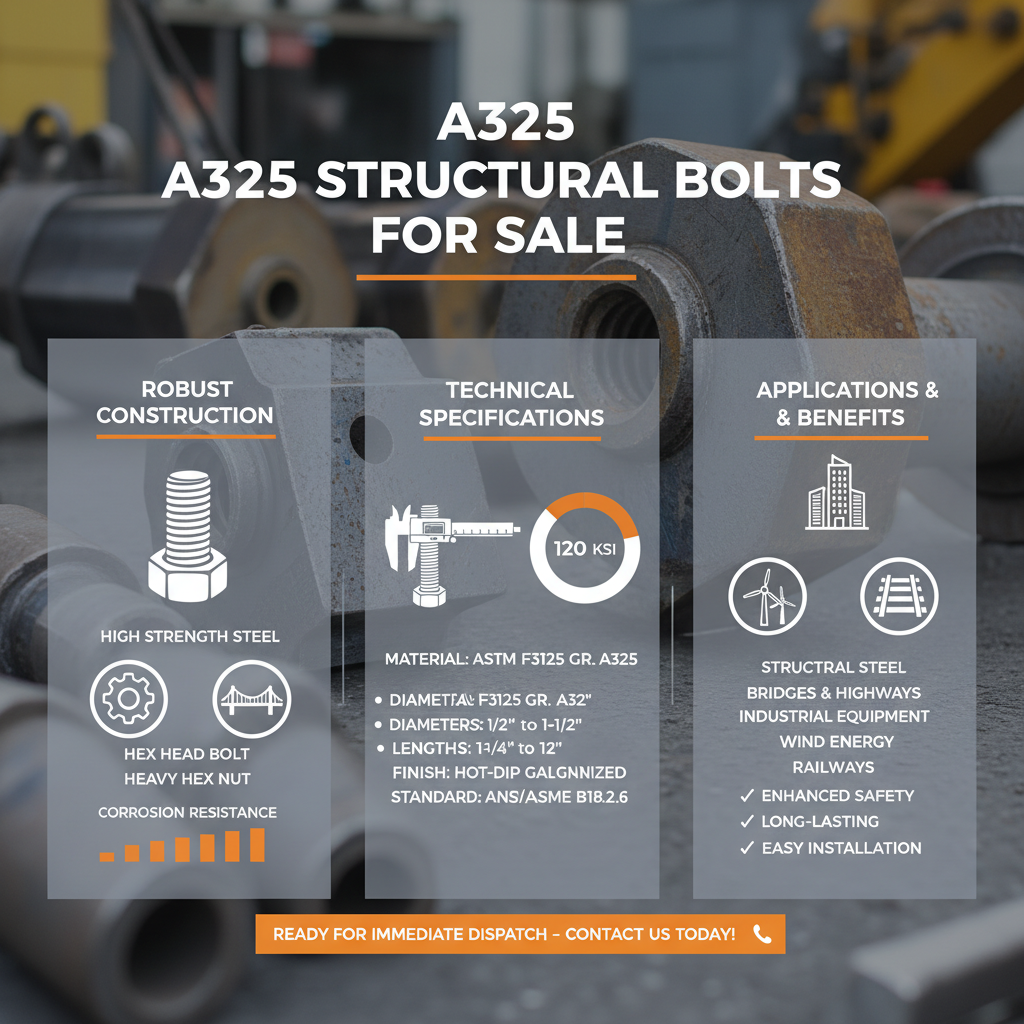 High Strength A325 Bolts for Sale Ensuring Structural Integrity