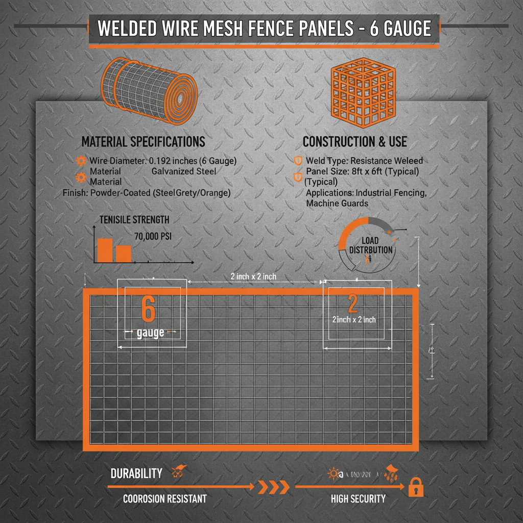 Comprehensive Guide to Durable Welded Wire Mesh Fence Panels in 6 Gauge