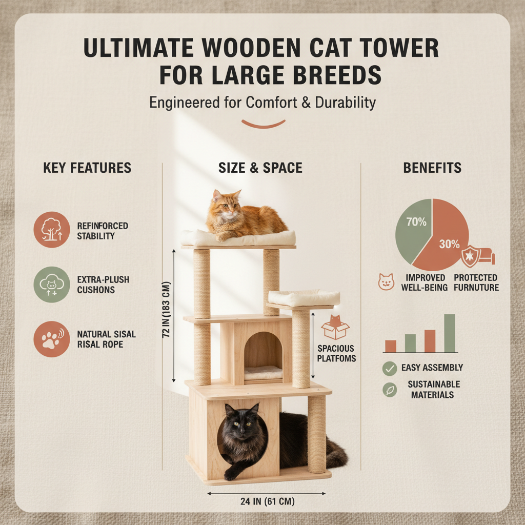 Choosing the Perfect Wooden Cat Tree for Large Cats and Their Wellbeing