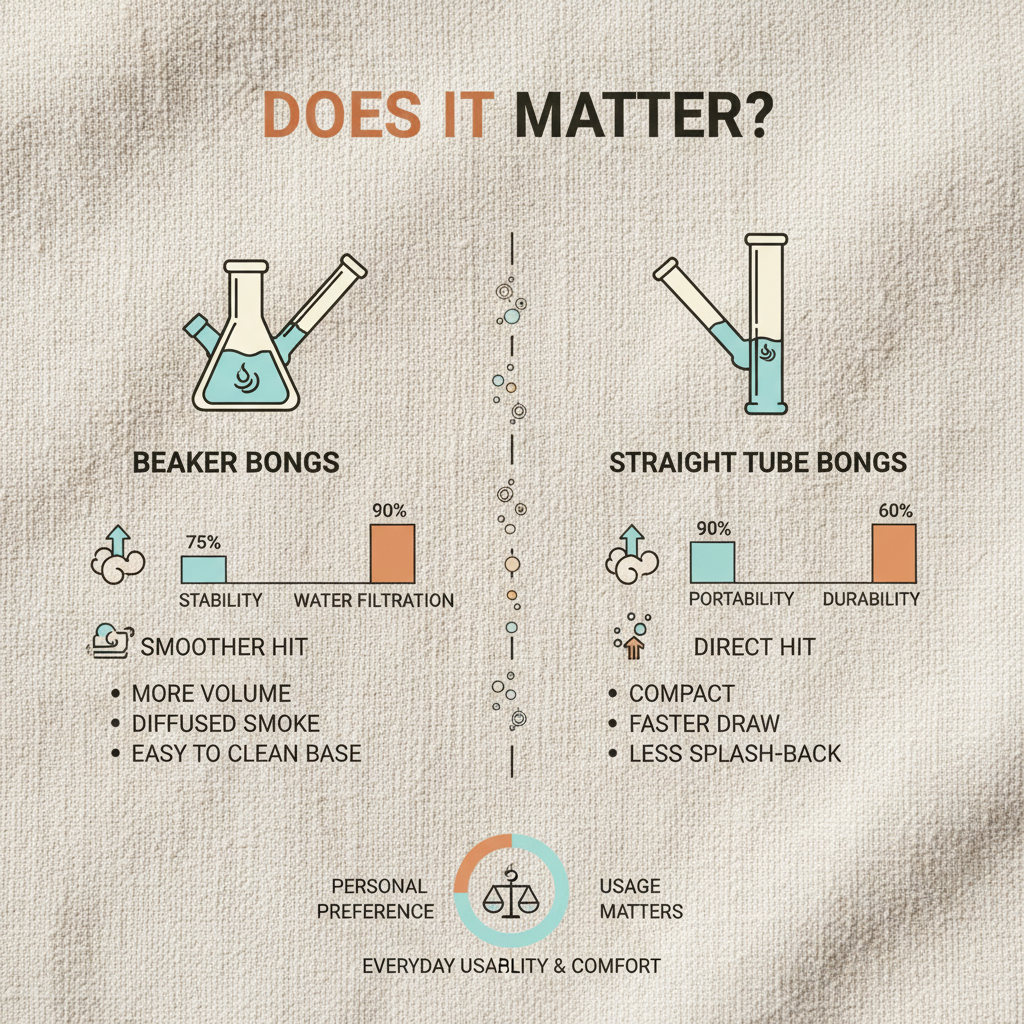 Beaker Bongs vs Straight Tube Bongs Does It Matter A Comprehensive Guide