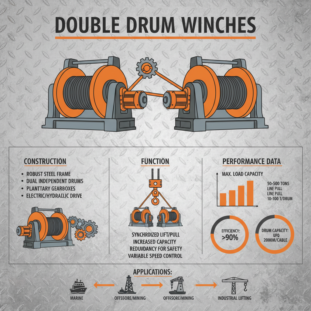 Maximize Lifting Efficiency with Robust Double Drum Winches for Diverse Industries