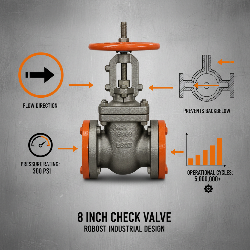 8 inch check valve