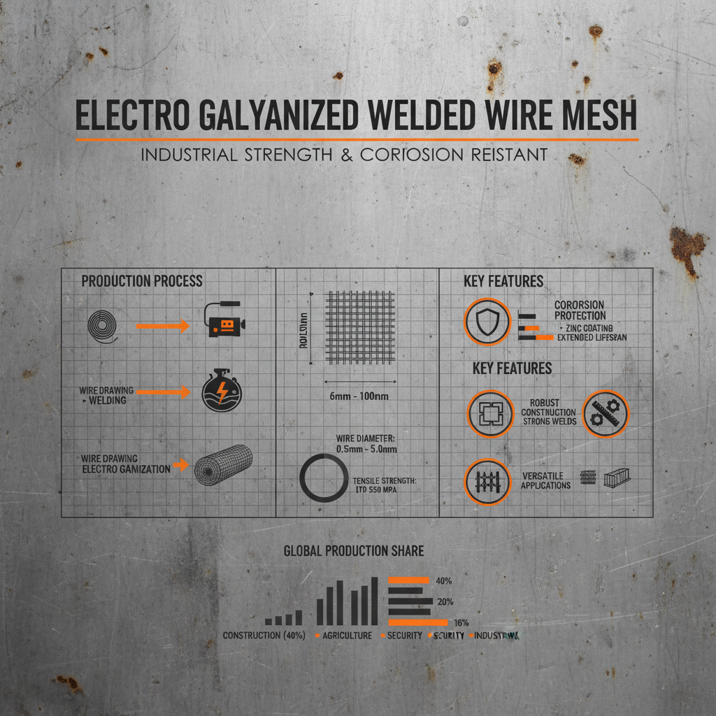 electro galvanized welded wire mesh