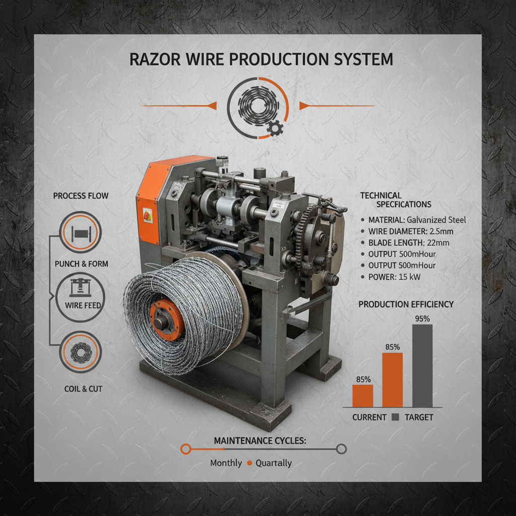 razor wire machine