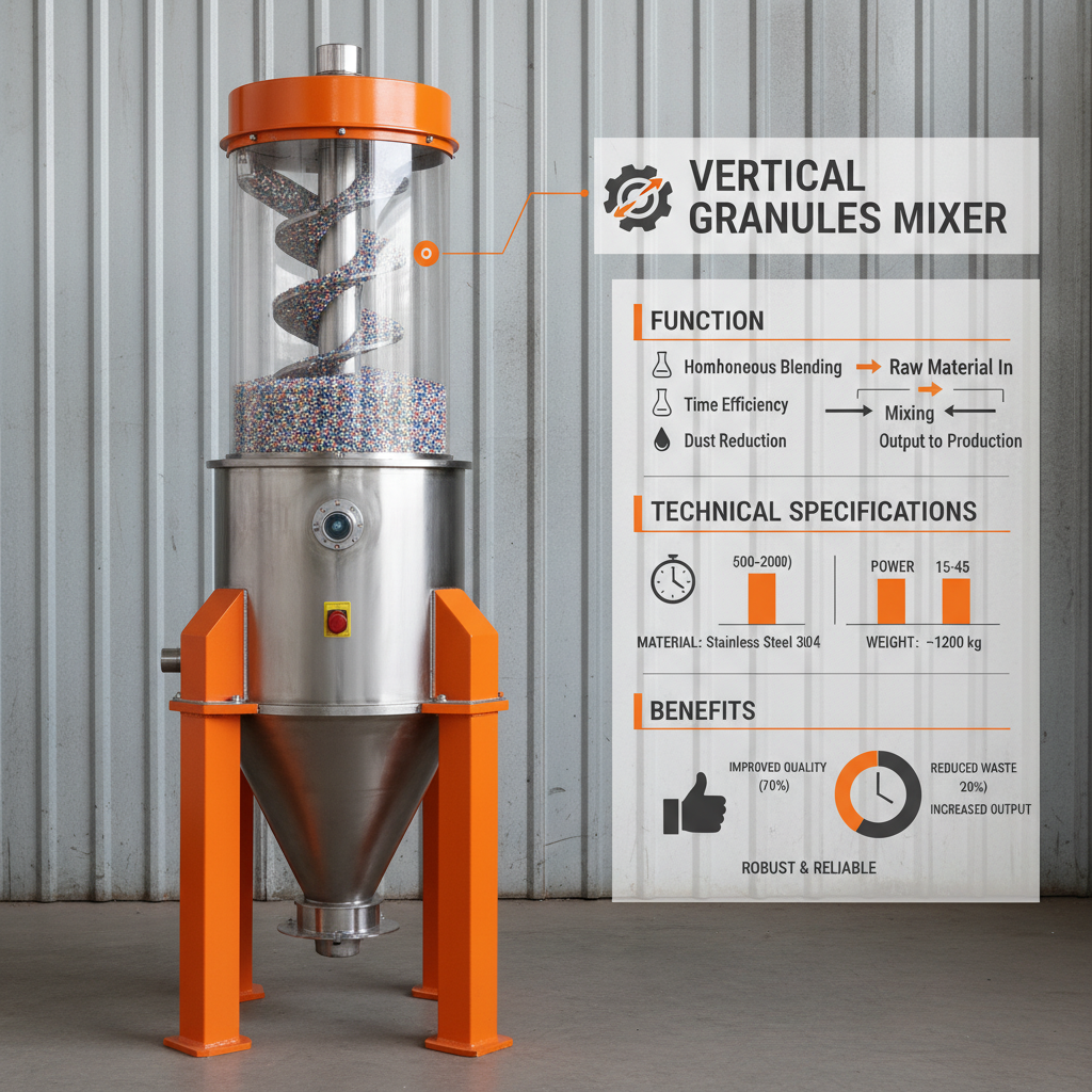 Optimize Production with a High Performance Vertical Granules Mixer Machine