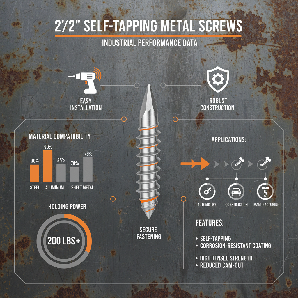 2 1 2 self tapping metal screws