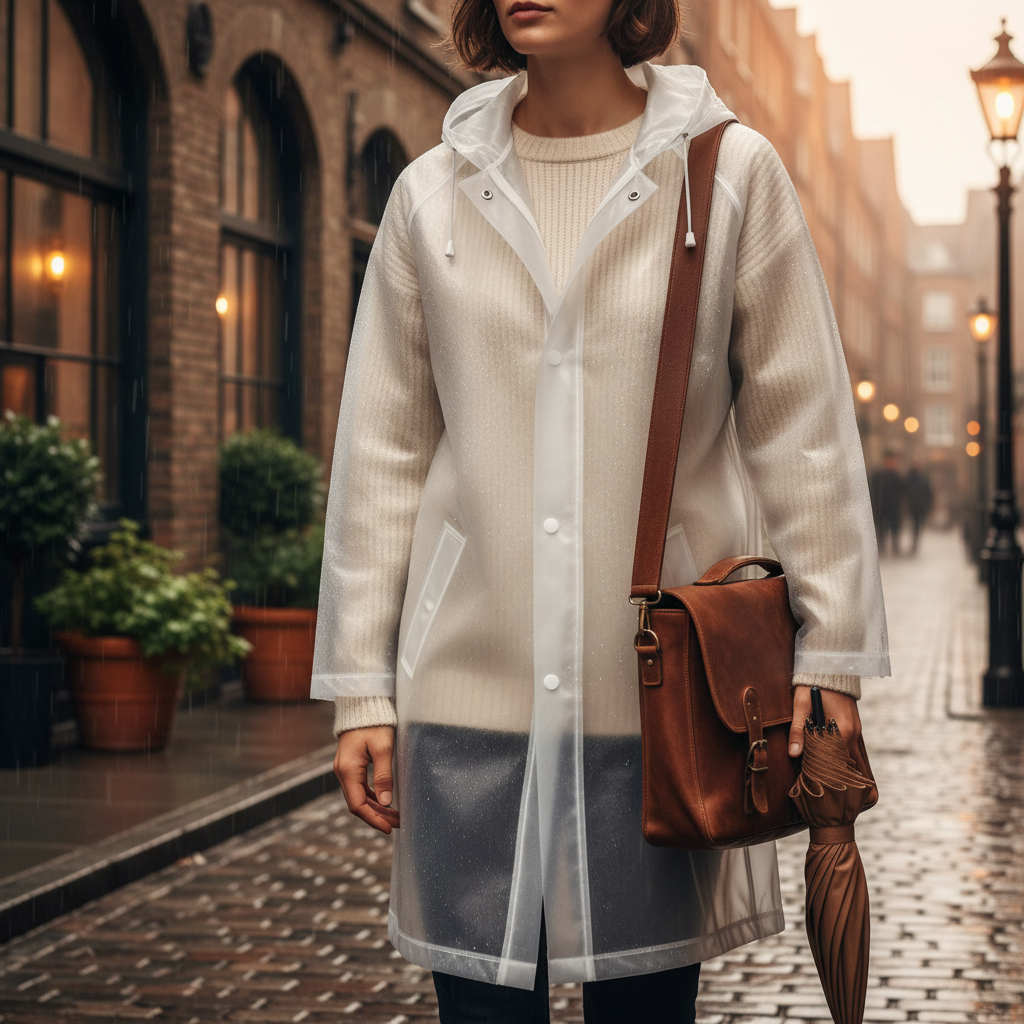 pu raincoat