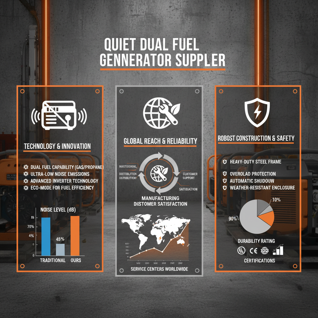 quiet dual fuel generator Supplier