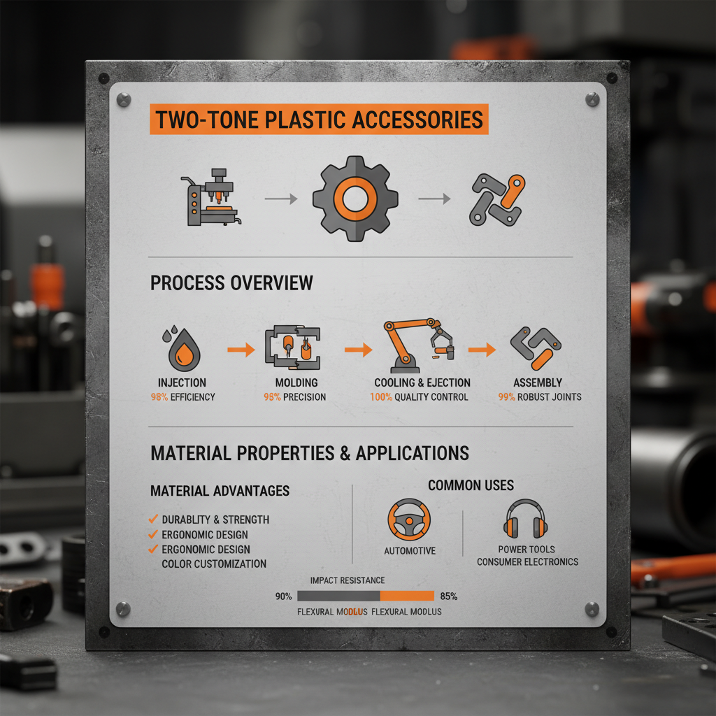 Two tone plastic accessories