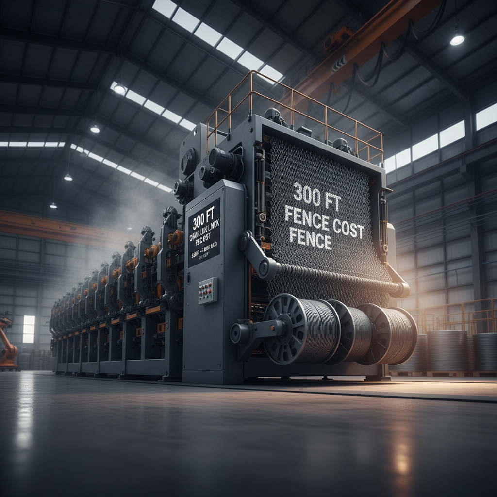 300 ft chain link fence cost