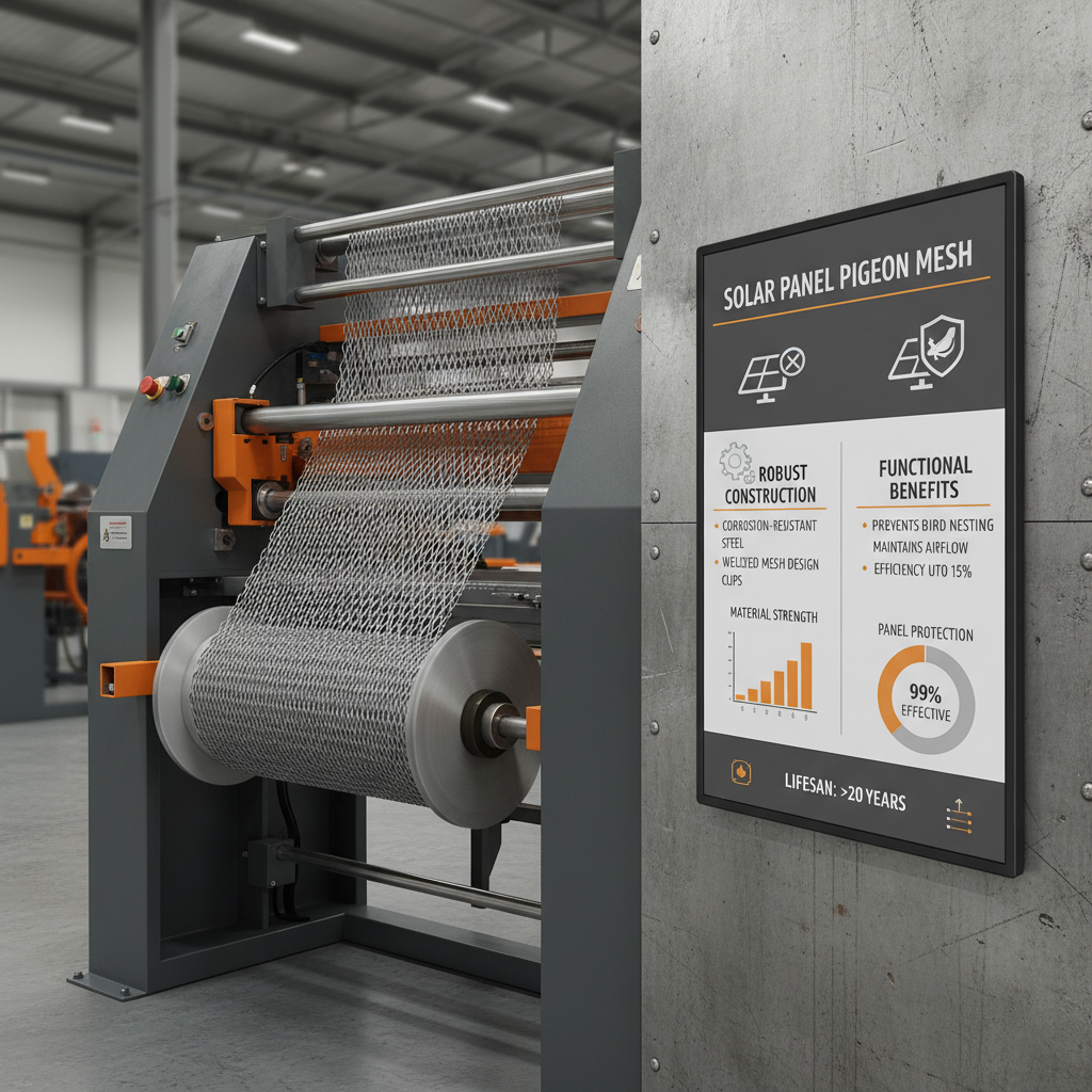 pigeon mesh for solar panels