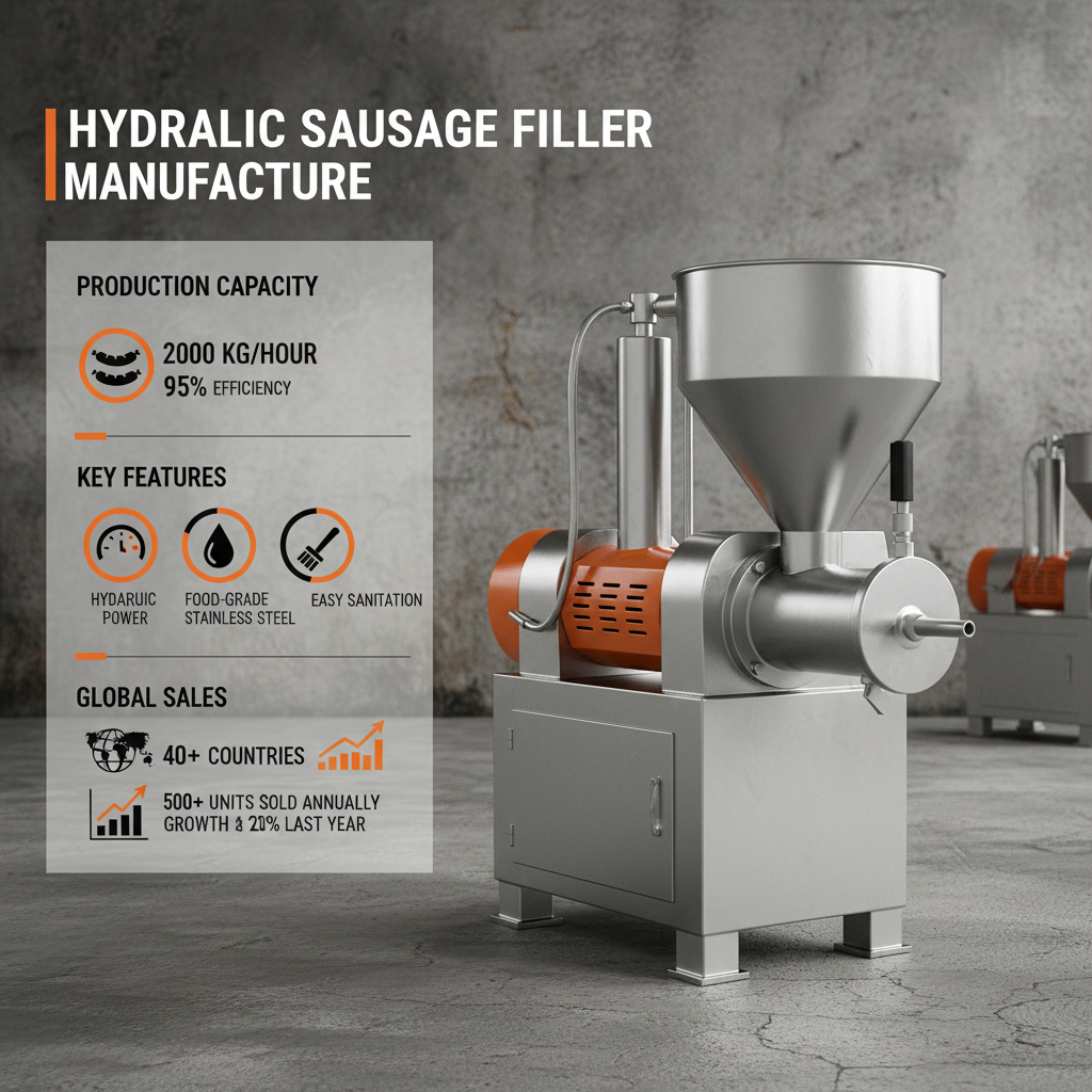 hydraulic sausage filler for sale Manufacture