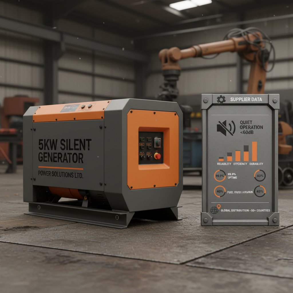 5kw silent generator Supplier