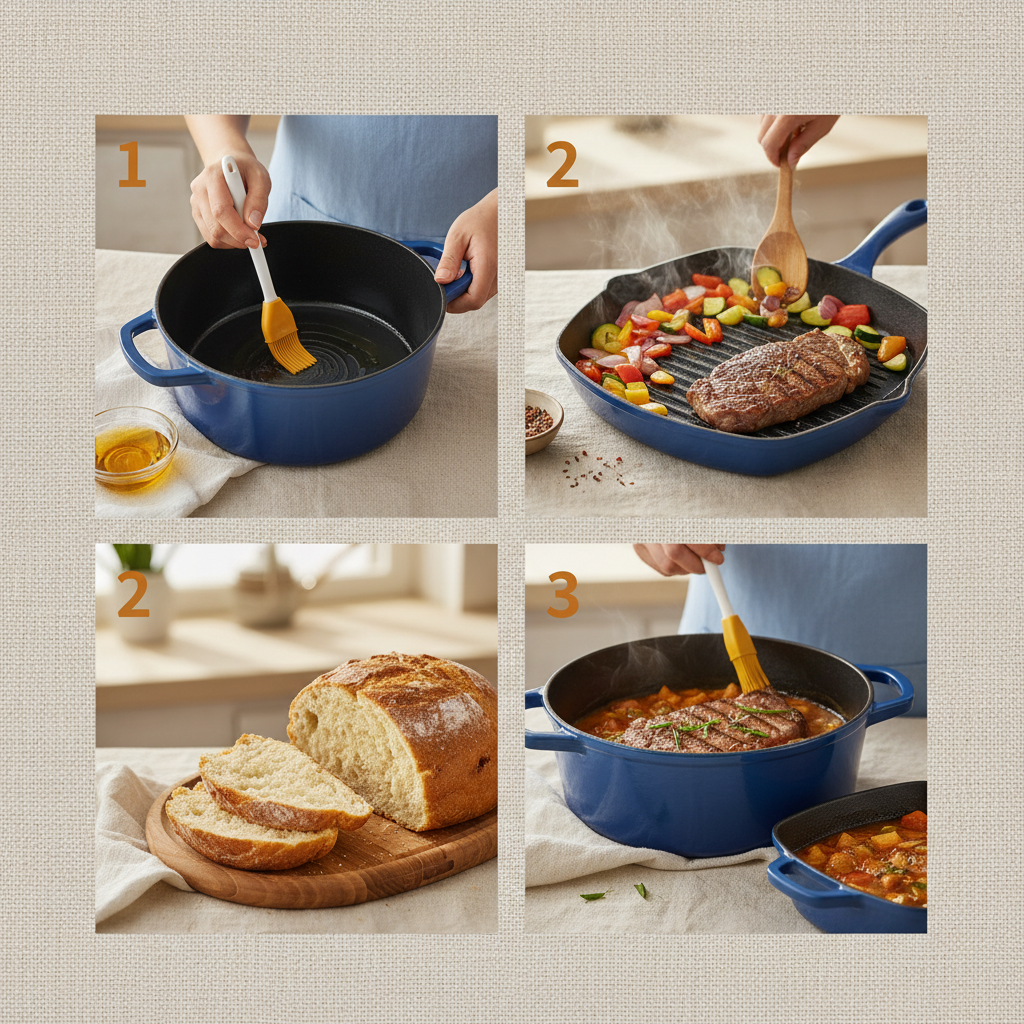 The Resurgence of Blue Cast Iron Cookware A Modern Kitchen Staple
