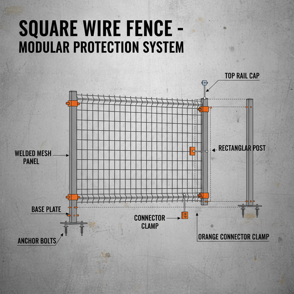 Robust Square Wire Fence Solutions for Security and Containment