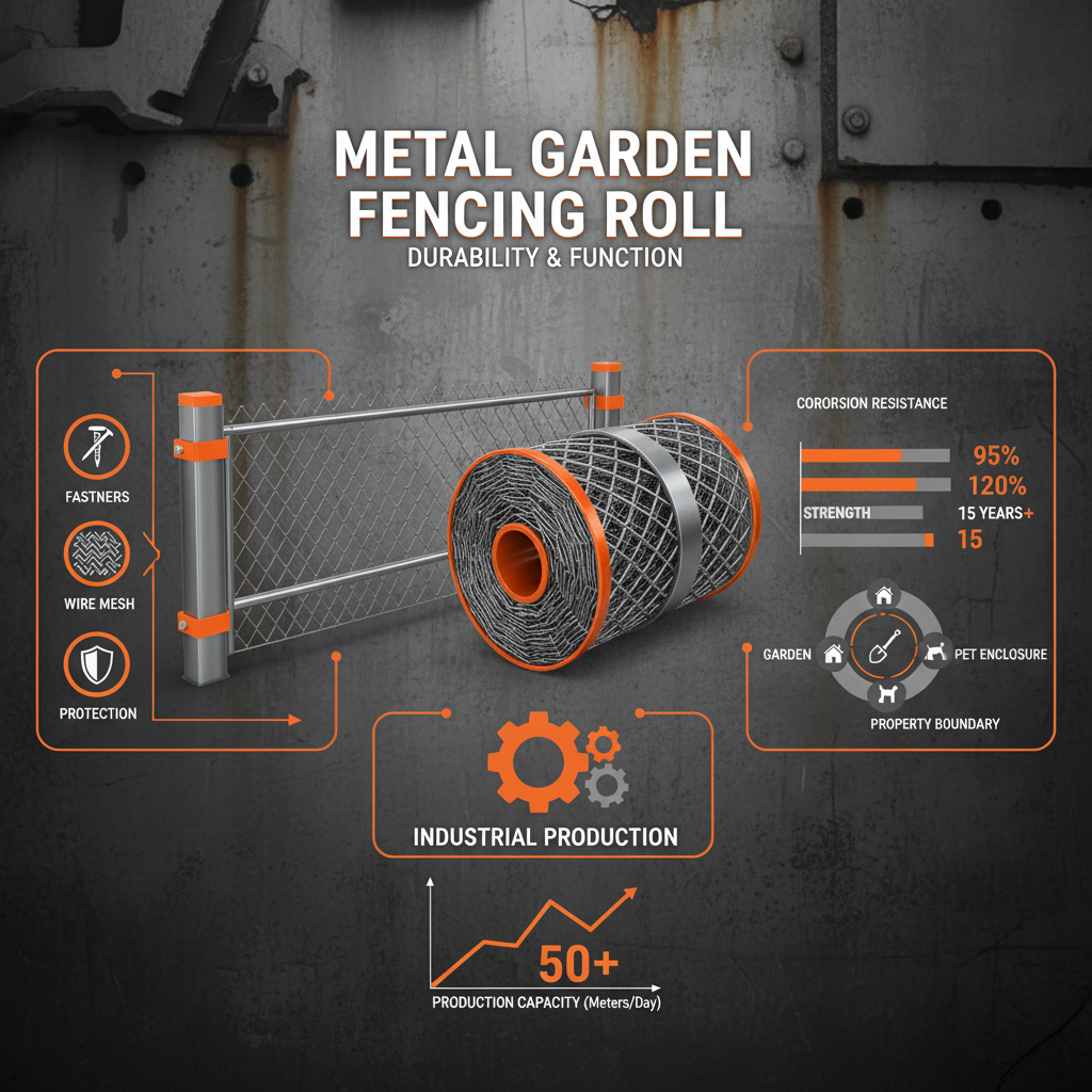 Durable Metal Garden Fencing Roll for Secure and Aesthetically Pleasing Boundaries