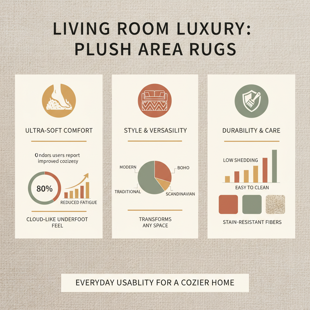 Elevate Your Living Space with Luxurious Plush Area Rugs for Living Room