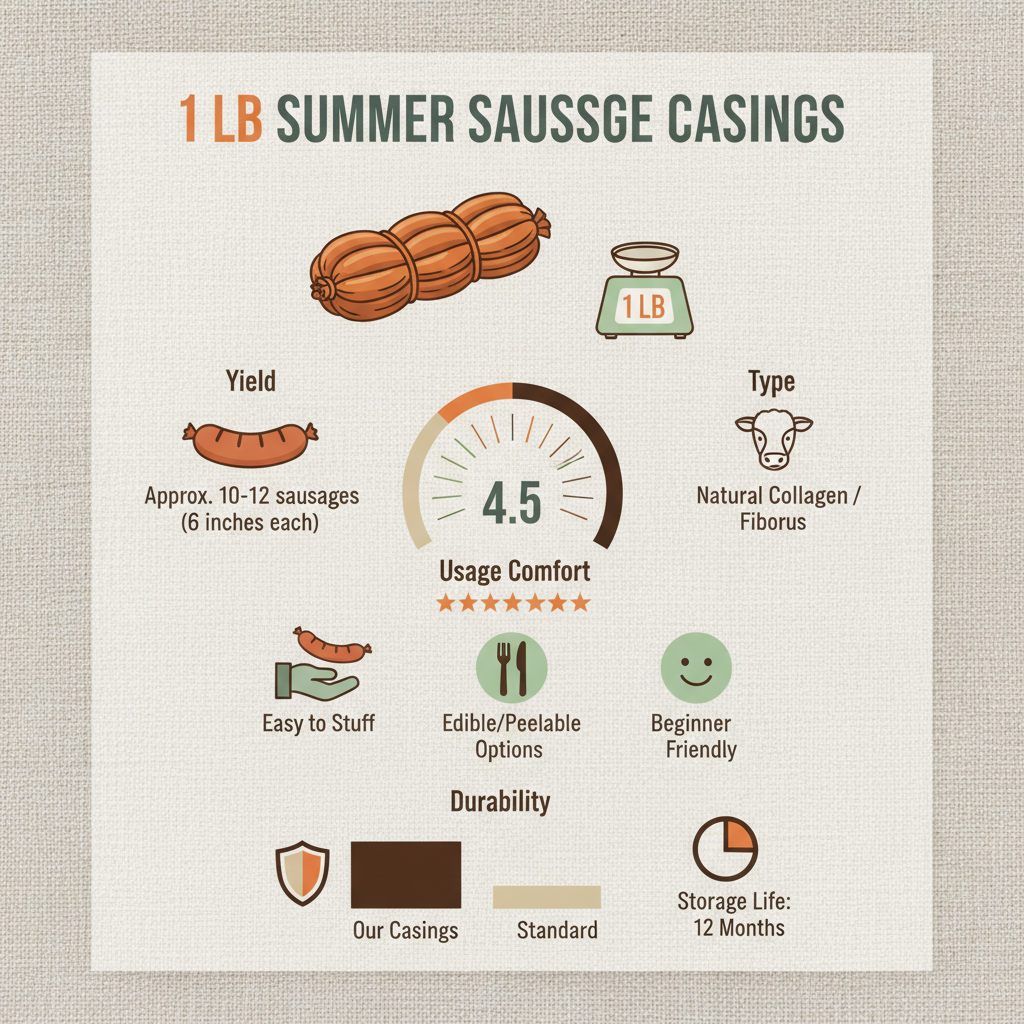 Exploring the Essential Role of 1 lb Summer Sausage Casings in Meat Production