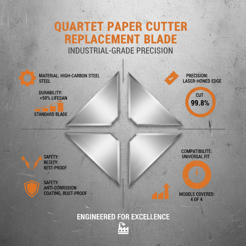 Maximize Efficiency with High Quality Quartet Paper Cutter Replacement Blade