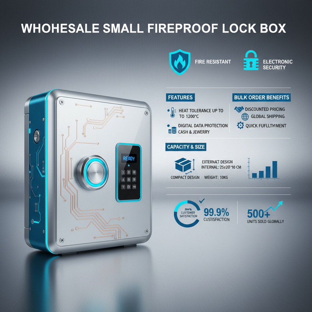 Wholesale small fireproof lock box