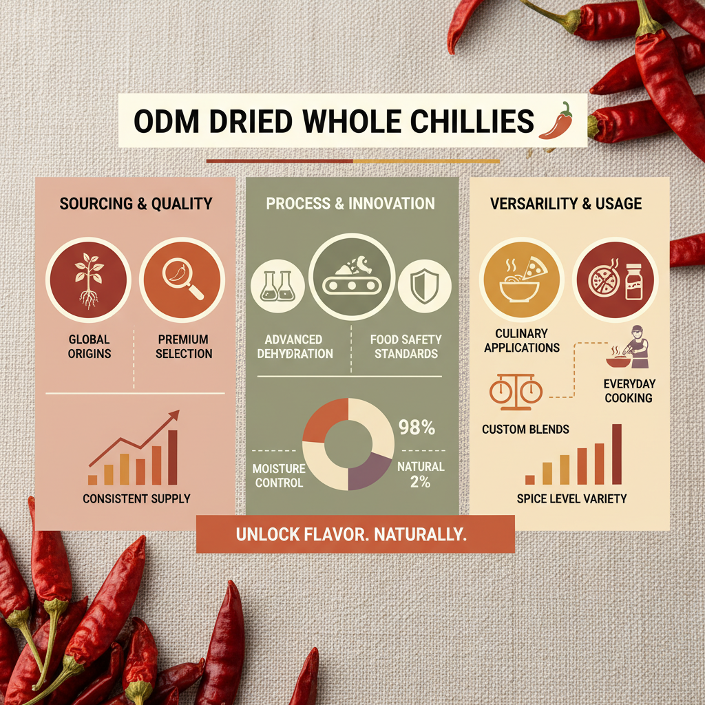 odm dried whole chillies