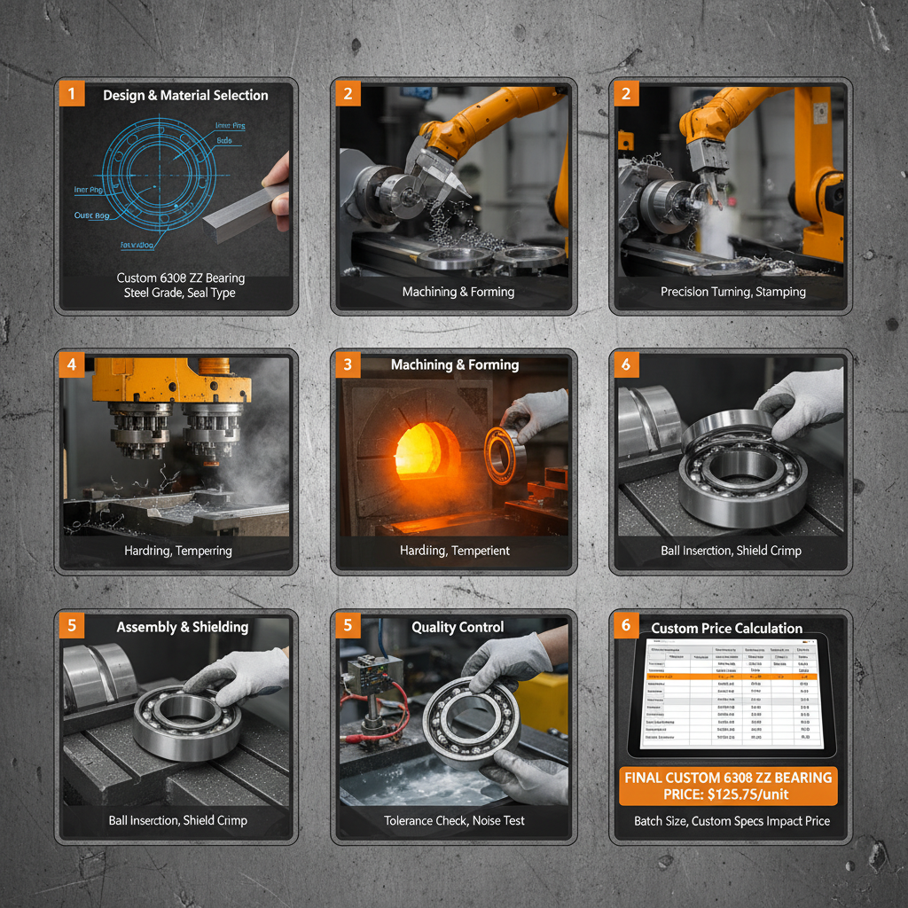 Custom 6308 ZZ Bearings