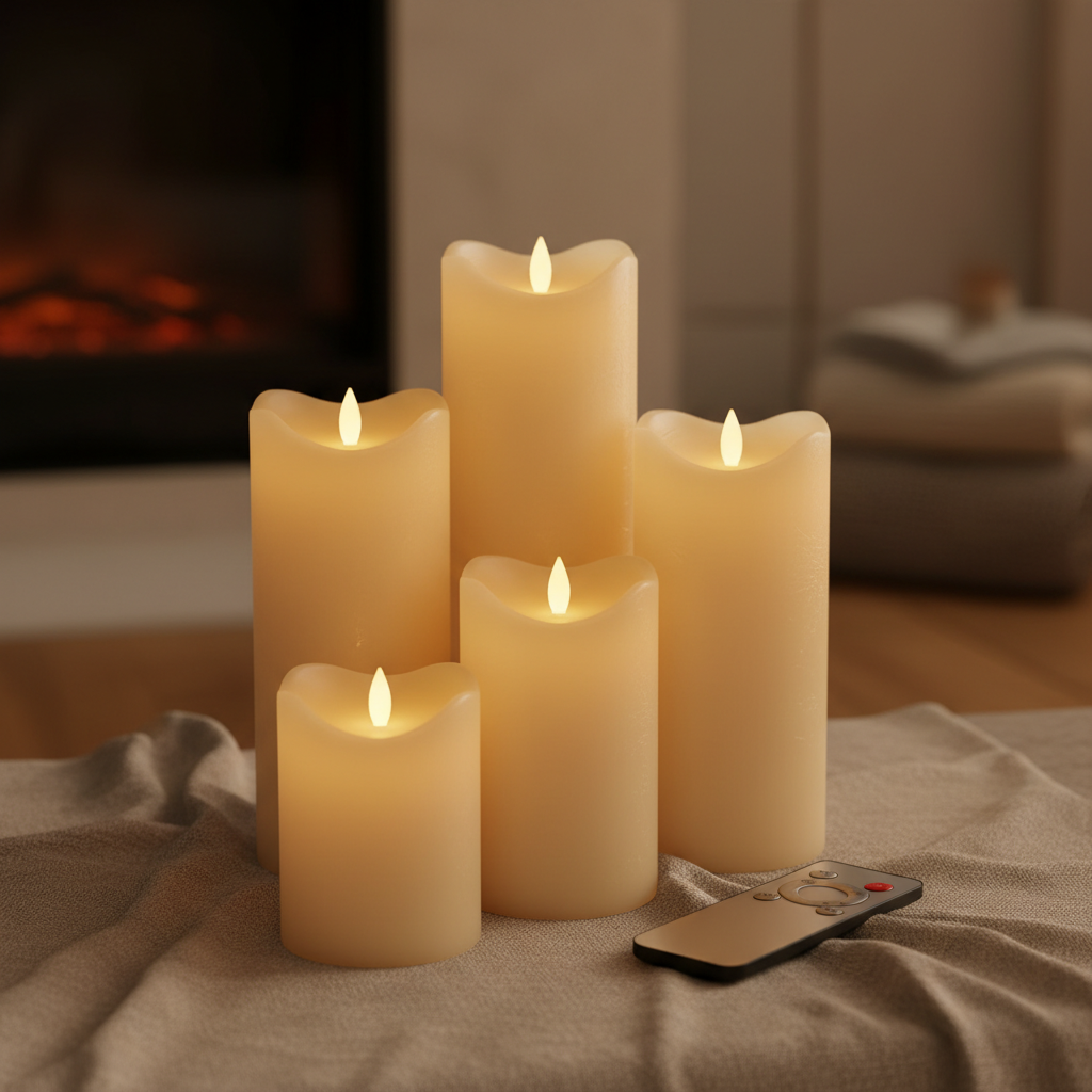 Enhance Your Home with Elegant Tall Flameless Candles with Remote Control